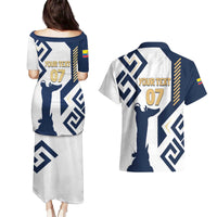 Ecuador Football Custom Couples Matching Puletasi and Hawaiian Shirt La Tricolors 2024 Virgen de El Panecillo LT7 - Wonder Print Shop
