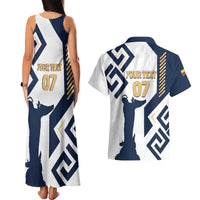 Ecuador Football Custom Couples Matching Tank Maxi Dress and Hawaiian Shirt La Tricolors 2024 Virgen de El Panecillo LT7 - Wonder Print Shop