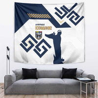 Ecuador Football Tapestry La Tricolors 2024 Virgen de El Panecillo - Wonder Print Shop
