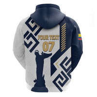 Ecuador Football Custom Zip Hoodie La Tricolors 2024 Virgen de El Panecillo - Wonder Print Shop