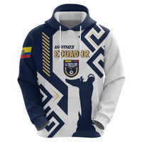 Ecuador Football Custom Zip Hoodie La Tricolors 2024 Virgen de El Panecillo - Wonder Print Shop