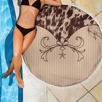 Cowboys Wild West Beach Blanket Cow Prints - Wonder Print Shop
