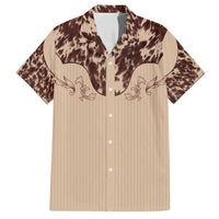 Cowboys Wild West Family Matching Long Sleeve Bodycon Dress and Hawaiian Shirt Cow Prints - Wonder Print Shop