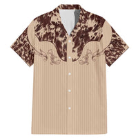 Cowboys Wild West Family Matching Mermaid Dress and Hawaiian Shirt Cow Prints - Wonder Print Shop