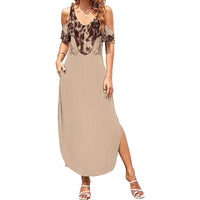 Cowboys Wild West Family Matching Summer Maxi Dress and Hawaiian Shirt Cow Prints - Wonder Print Shop