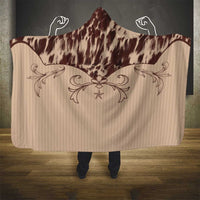 Cowboys Wild West Hooded Blanket Cow Prints - Wonder Print Shop