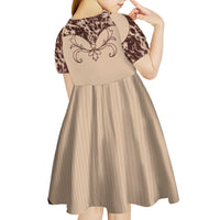 Cowboys Wild West Kid Short Sleeve Dress Cow Prints - Wonder Print Shop