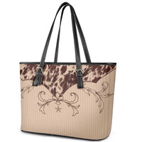 Cowboys Wild West Leather Tote Bag Cow Prints - Wonder Print Shop