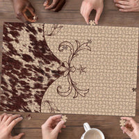 Cowboys Wild West Puzzle Cow Prints - Wonder Print Shop