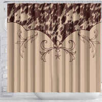 Cowboys Wild West Shower Curtain Cow Prints - Wonder Print Shop