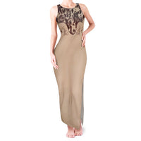 Cowboys Wild West Tank Maxi Dress Cow Prints - Wonder Print Shop