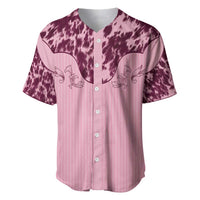 Cowboys Wild West Baseball Jersey Pink Cow Prints - Wonder Print Shop