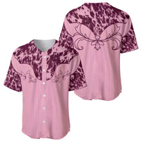 Cowboys Wild West Baseball Jersey Pink Cow Prints - Wonder Print Shop