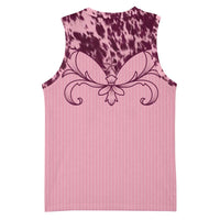 Cowboys Wild West Basketball Jersey Pink Cow Prints - Wonder Print Shop