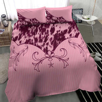 Cowboys Wild West Bedding Set Pink Cow Prints - Wonder Print Shop