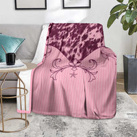 Cowboys Wild West Blanket Pink Cow Prints - Wonder Print Shop