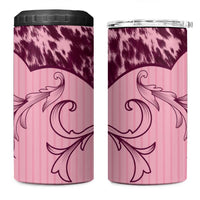 Cowboys Wild West 4 in 1 Can Cooler Tumbler Pink Cow Prints - Wonder Print Shop