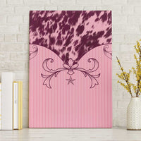 Cowboys Wild West Canvas Wall Art Pink Cow Prints - Wonder Print Shop