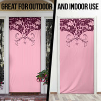 Cowboys Wild West Door Cover Pink Cow Prints - Wonder Print Shop