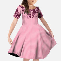 Cowboys Wild West Family Matching Off Shoulder Maxi Dress and Hawaiian Shirt Pink Cow Prints - Wonder Print Shop