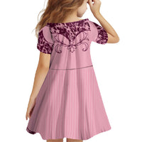 Cowboys Wild West Family Matching Short Sleeve Bodycon Dress and Hawaiian Shirt Pink Cow Prints - Wonder Print Shop