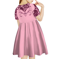 Cowboys Wild West Kid Short Sleeve Dress Pink Cow Prints - Wonder Print Shop