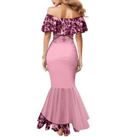 Cowboys Wild West Mermaid Dress Pink Cow Prints - Wonder Print Shop