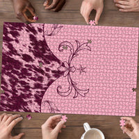 Cowboys Wild West Puzzle Pink Cow Prints - Wonder Print Shop
