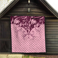 Cowboys Wild West Quilt Pink Cow Prints - Wonder Print Shop