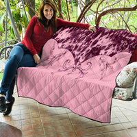 Cowboys Wild West Quilt Pink Cow Prints - Wonder Print Shop