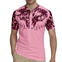 Cowboys Wild West Rugby Jersey Pink Cow Prints - Wonder Print Shop