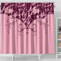 Cowboys Wild West Shower Curtain Pink Cow Prints - Wonder Print Shop