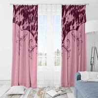 Cowboys Wild West Window Curtain Pink Cow Prints - Wonder Print Shop