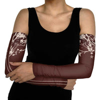 Cowboys Wild West Arm Sleeves Dark Brown Cow Prints - Wonder Print Shop