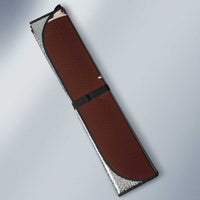 Cowboys Wild West Auto Sun Shade Dark Brown Cow Prints - Wonder Print Shop