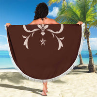 Cowboys Wild West Beach Blanket Dark Brown Cow Prints - Wonder Print Shop