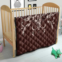 Cowboys Wild West Quilt Dark Brown Cow Prints - Wonder Print Shop