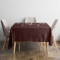 Cowboys Wild West Tablecloth Dark Brown Cow Prints - Wonder Print Shop