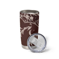 Cowboys Wild West Tumbler Cup Dark Brown Cow Prints - Wonder Print Shop