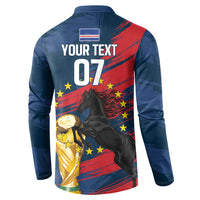 Cape Verde - WC2026 Dark Horse Custom Button Sweatshirt Our Time Our Story