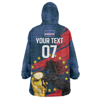 Cape Verde - WC2026 Dark Horse Custom Kid Wearable Blanket Hoodie Our Time Our Story