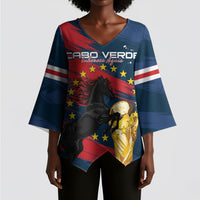 Cape Verde - WC2026 Dark Horse Custom Kimono Sleeve Blouse Our Time Our Story