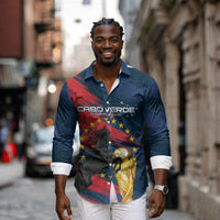 Cape Verde - WC2026 Dark Horse Custom Long Sleeve Button Shirt Our Time Our Story