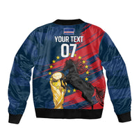 Cape Verde - WC2026 Dark Horse Custom Sleeve Zip Bomber Jacket Our Time Our Story