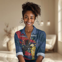 Cape Verde - WC2026 Dark Horse Custom Women Casual Shirt Our Time Our Story