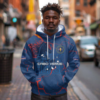 Cape Verde Football WC26 Custom Hoodie Dark Horse Rising