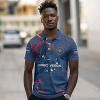 Cape Verde Football WC26 Custom Polo Shirt Dark Horse Rising