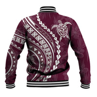 Polynesian Pride Baseball Jacket Turtle Hibiscus Luxury Style - Champagne LT7 - Wonder Print Shop