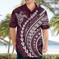 Polynesian Pride Hawaiian Shirt Turtle Hibiscus Luxury Style - Champagne - Wonder Print Shop