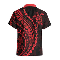 Polynesian Pride Hawaiian Shirt Turtle Hibiscus Luxury Style - Rose - Wonder Print Shop